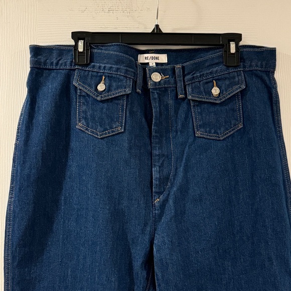 Re/Done 70s Pocket Wide leg in True Rinse size 32 - Picture 7 of 13